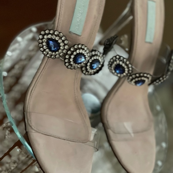 Two pairs beautiful clear with rhinestones. 1 with scraps and 1 slides in - Picture 4 of 6